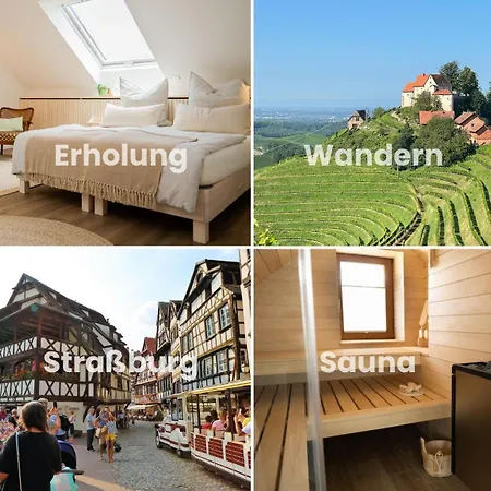 Schwarzwald Wellness Byhannes - Sauna, Wandern & Strassburg Erlebnis شقة